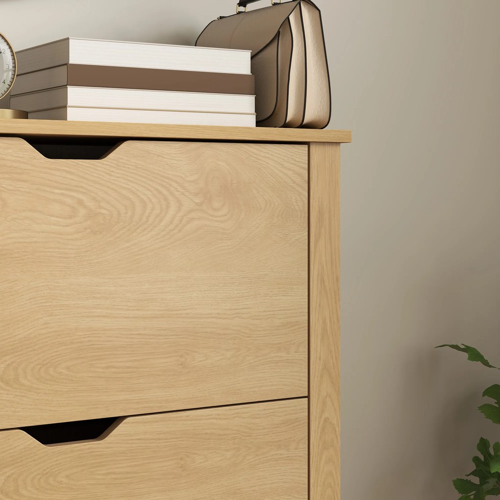 HOMCOM Dulap Slim pentru 18 Pantofi, 3 Sertare cu 2 Rafturi Reglabile Lemn | Aosom Romania