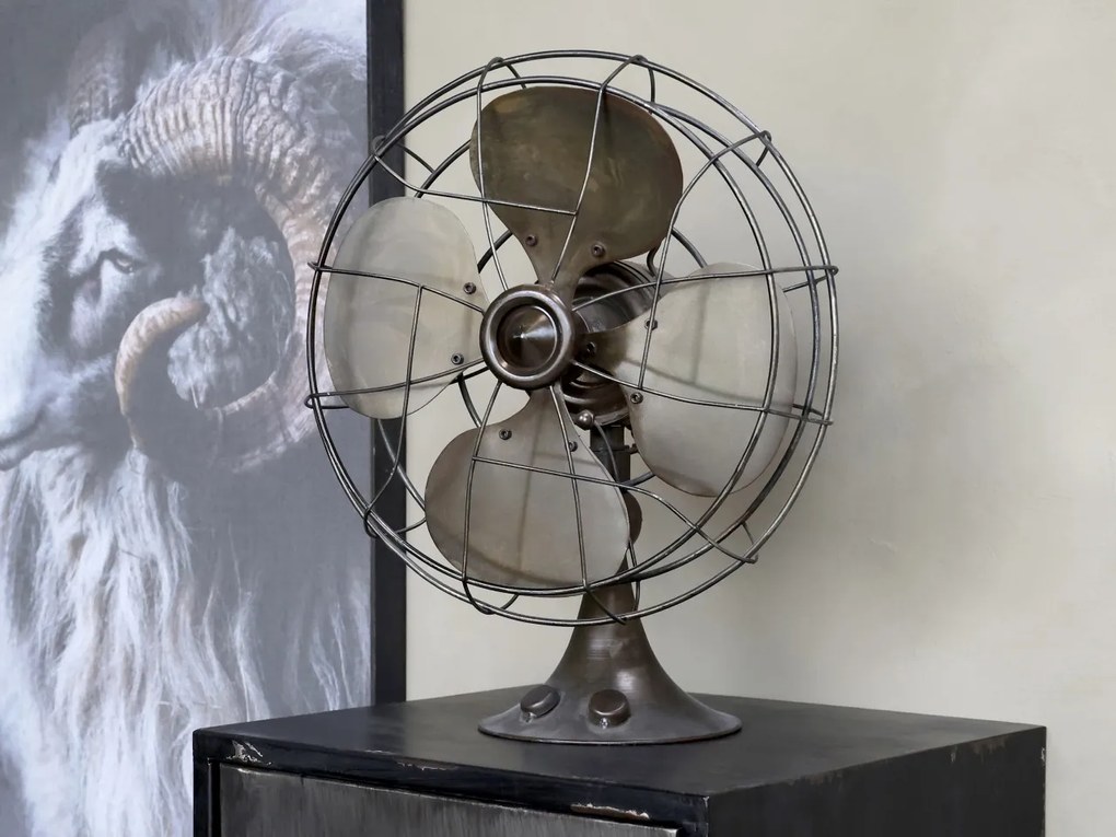 Ventilator decorativ din metal, finisaj alamă antichizată , Factory
