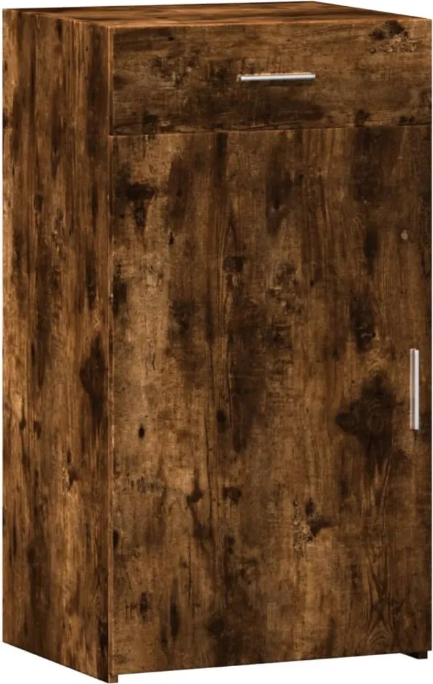 vidaXL Dulap, stejar fumuriu, 50x42,5x93 cm, lemn prelucrat