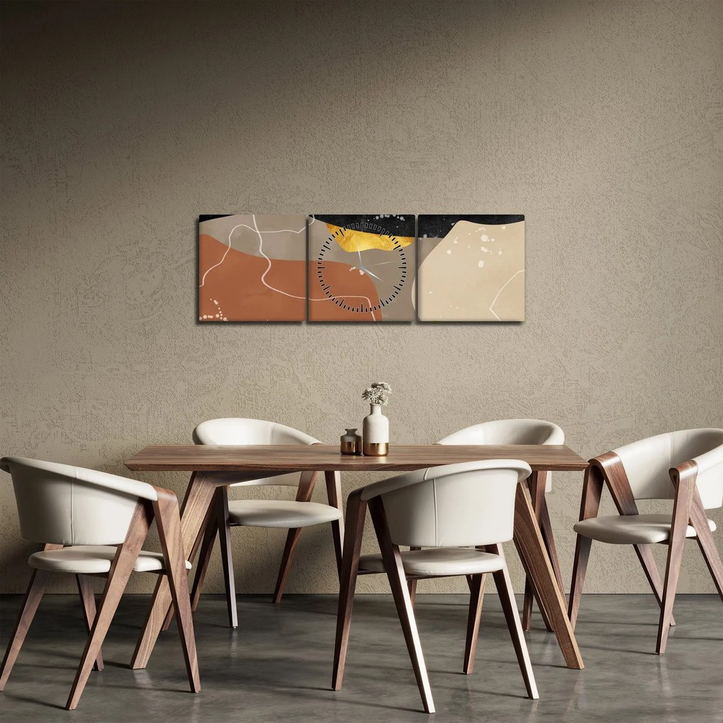 Tablou - Abstract (cu ceas) (90x30 cm)