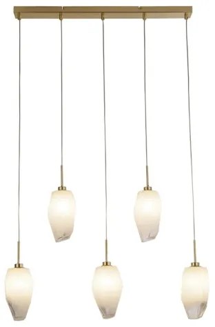 Searchlight 23145-5SB - Lustră suspendată ROCKY 5xG9/33W/230V