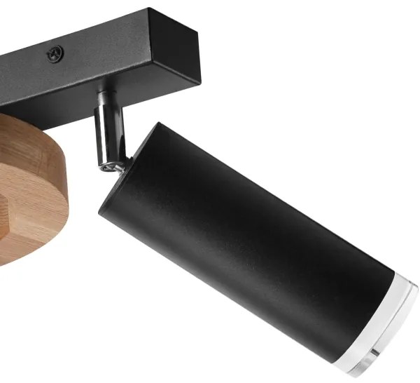 Spot OTIS 1xG9/5W/230V + 2xE27/15W/230V stejar