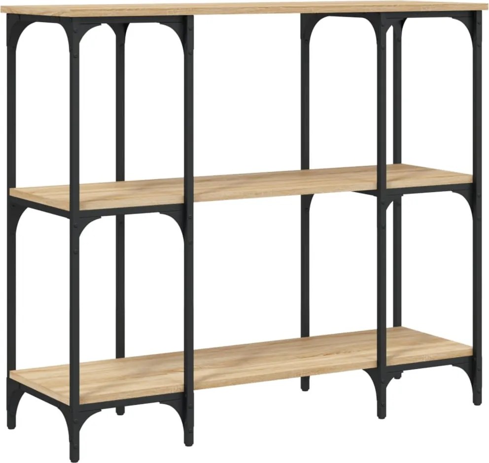 vidaXL Măsuță consolă, stejar sonoma, 102x35x90 cm, lemn prelucrat