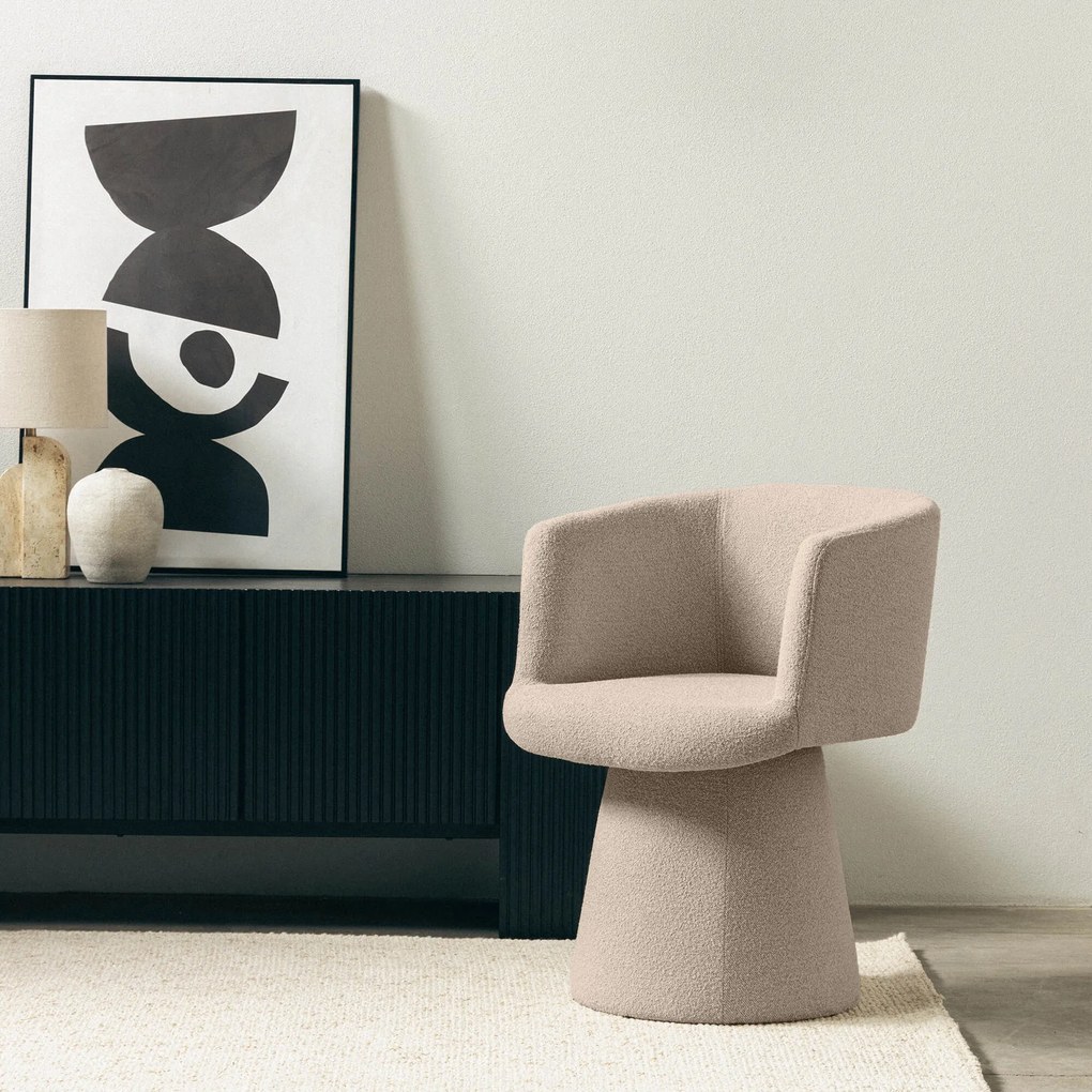 Fotoliu design rotativ YATO, bej