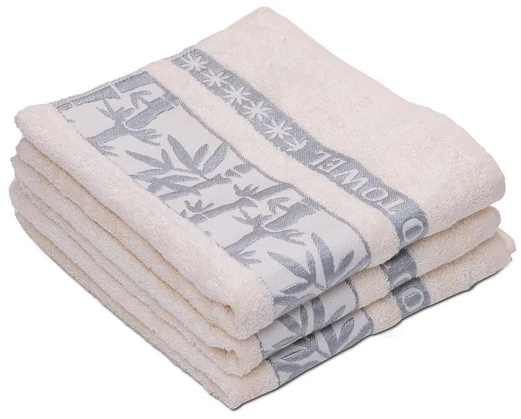 Prosop bambus BAMBOO 50x90 cm crem, 70% fibra de bambus | 30% bumbac