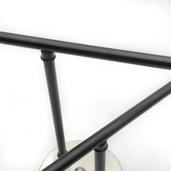 Brilagi - Lustra aplicată MALIVA 4xE14/15W/230V crom mat/fumuriu