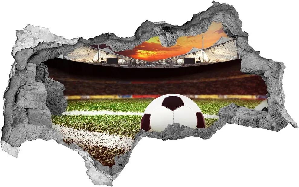 Fototapet 3D gaură în perete Stadion de fotbal
