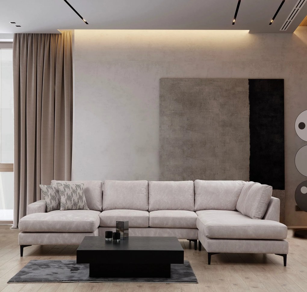 Canapea de colț Porto Corner (CHL-02-C-EOT) - Beige