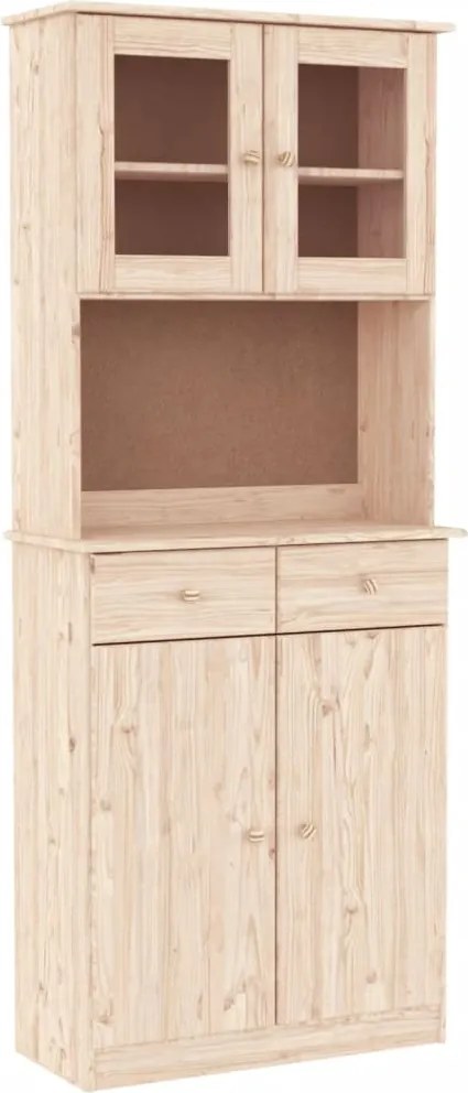 vidaXL Dulap înalt ALTA, 77x35x188 cm, lemn masiv de pin