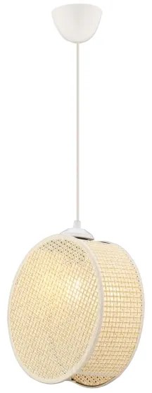 Pendul cu cablu DRUM 1xE27/60W/230V crem