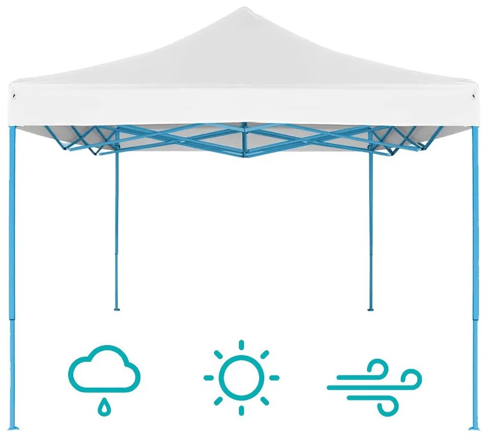 Pavilion pliant 2,9x2,9m-alb
