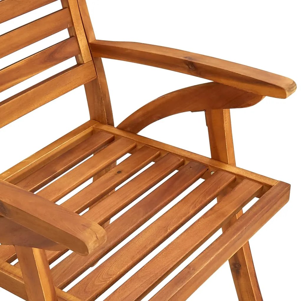 Set mobilier pentru gradina, 3 bucati, lemn masiv de acacia Patrat, 3