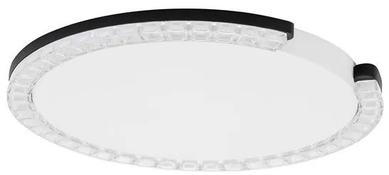 Plafoniera circulara aluminiu negru GREAMY D-46cm