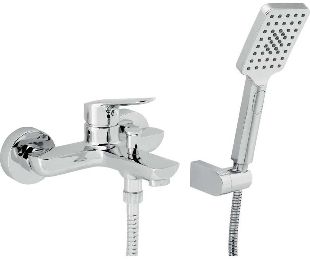 Novaservis - Set pentru cadă cu baterie METALIA, crom lucios