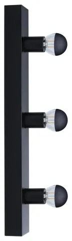 Corp de iluminat pentru oglindă de baie Paulmann 80097 3xE14/40W IP44 REGULA 230V negru