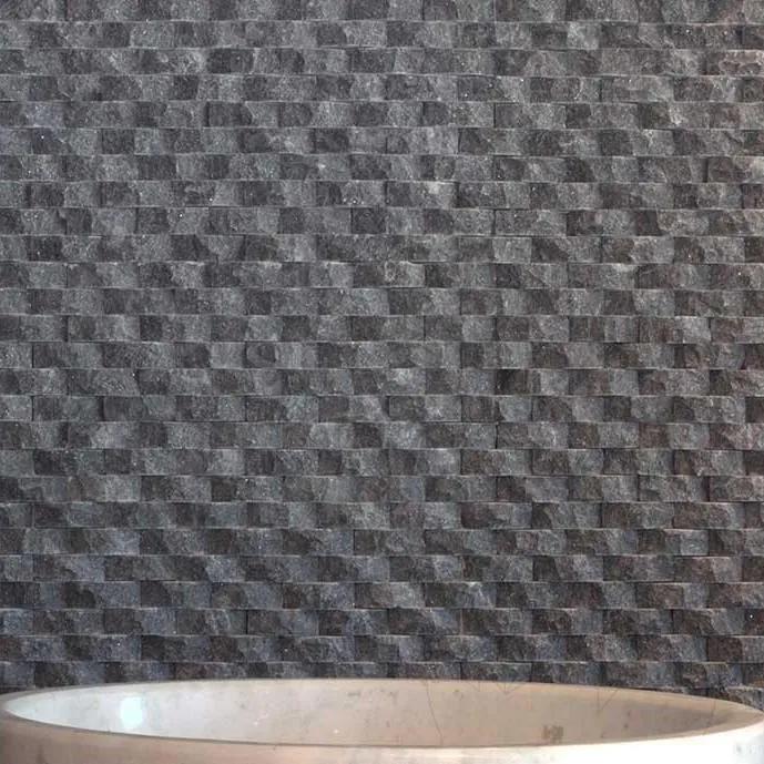 Mozaic Marmura Black Oval Scapitata 1.8 x 5 cm Produs Comanda Speciala