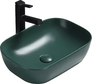 Mexen Rita lavoar de masă 45 x 32 cm, verde închis mat - 21084547