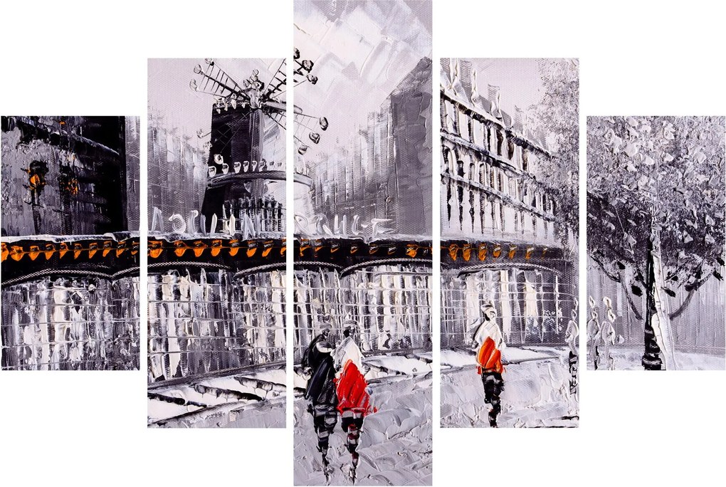 Tablou - Pictură în ulei a orașului II. (150x105 cm)