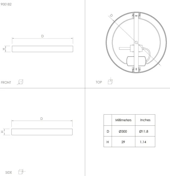 Eglo 900182 - Plafonieră LED FUEVA, 20,5W, 230V, Ø 28,5 cm