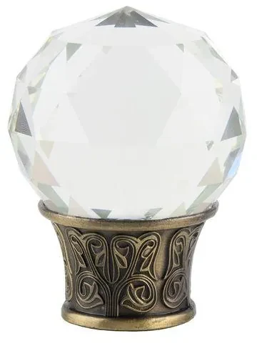 Galerie dubla bara twist Cristal Odeon 25/19 cu prindere în tavan – auriu antic - 180 cm