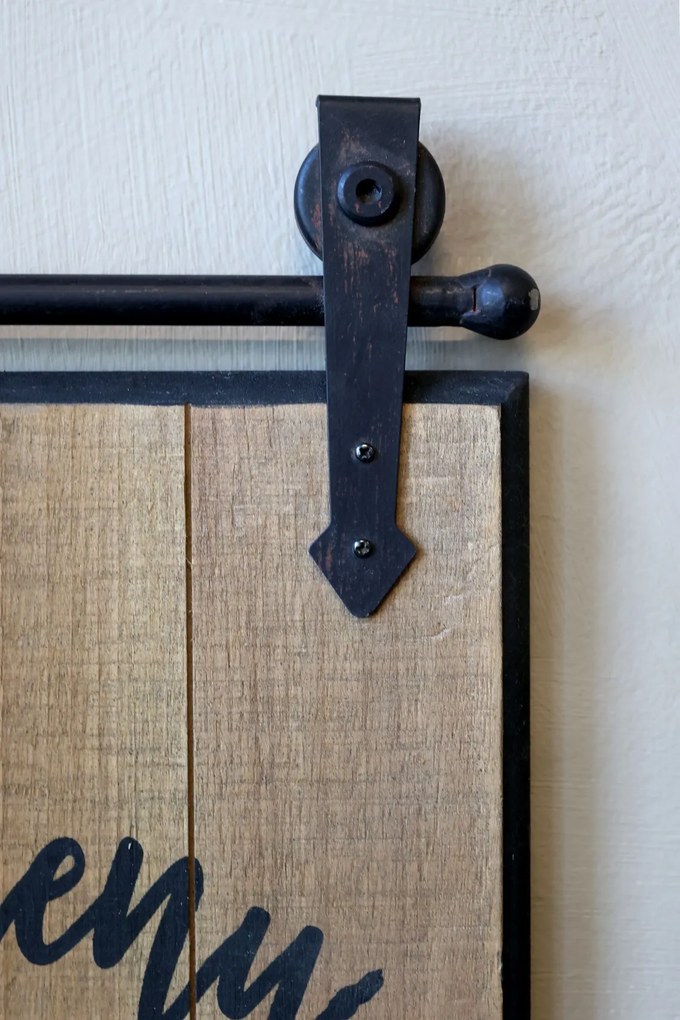 Decoratiune de perete, din lemn de pin, The Daily Menu