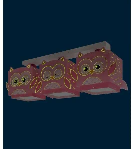 Plafonieră pentru copii Dalber 64483 LITTLE FRIENDS 3xE27/15W/230V