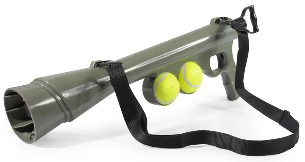 Pistol de jucarie lansator de mingi pentru caini