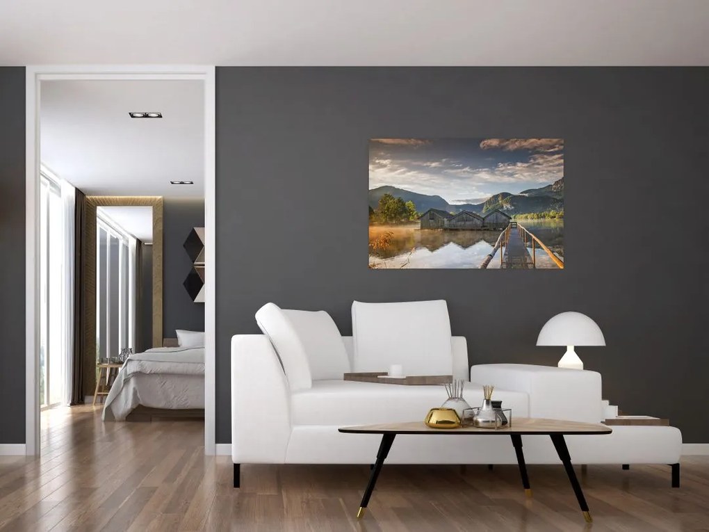 Tablou cu lac (90x60 cm)