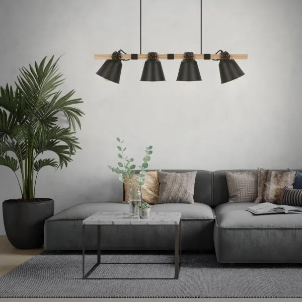 Lustră pe cablu Brilo TALLE 4xE27/40W/230V