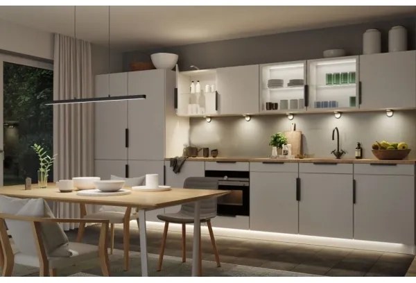 Lustră pe cablu dimabilă LED/42W LENTO 230V neagră Paulmann 79693