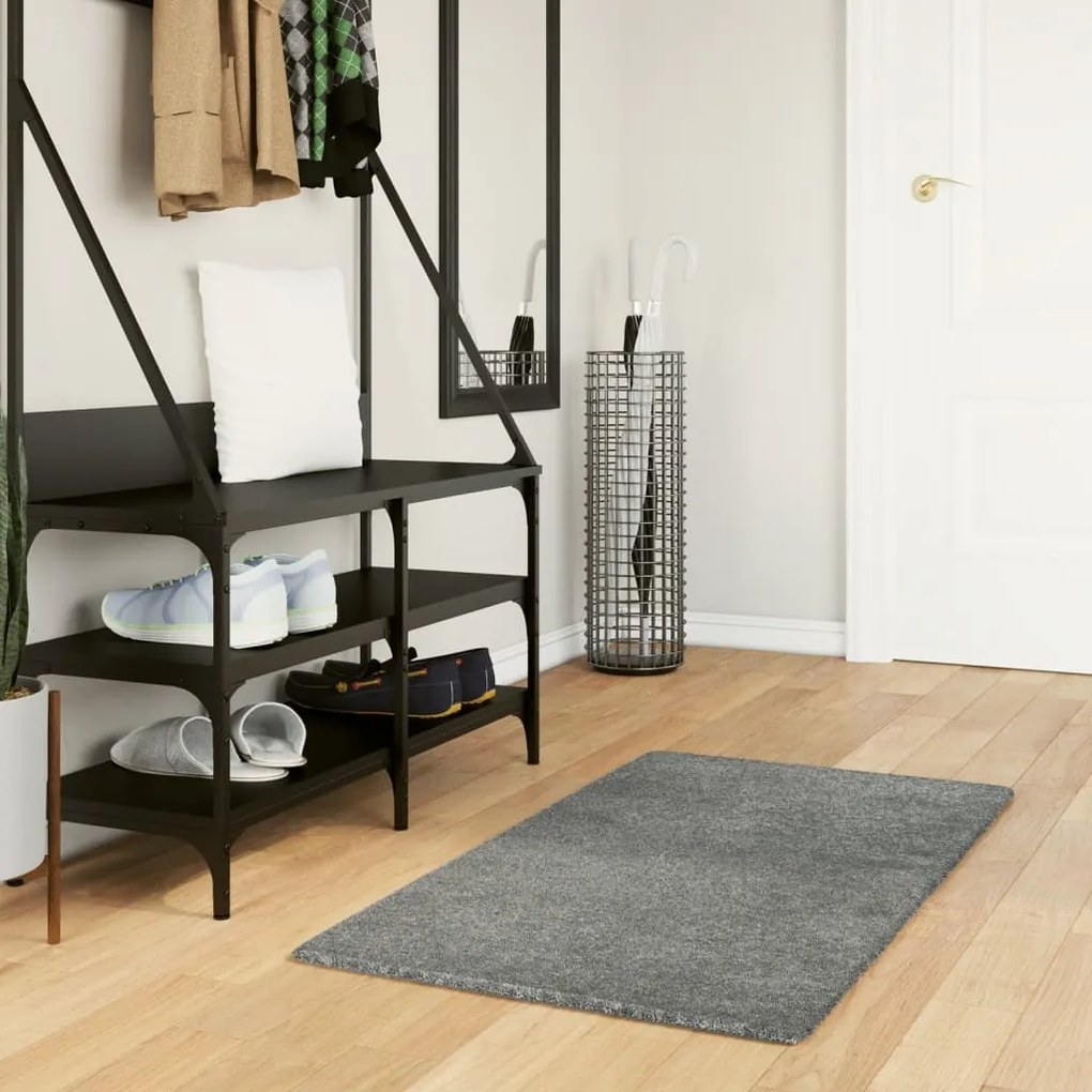 vidaXL Covor pufos &quot;PAMPLONA&quot; cu fire înalte, verde modern, 60x110 cm