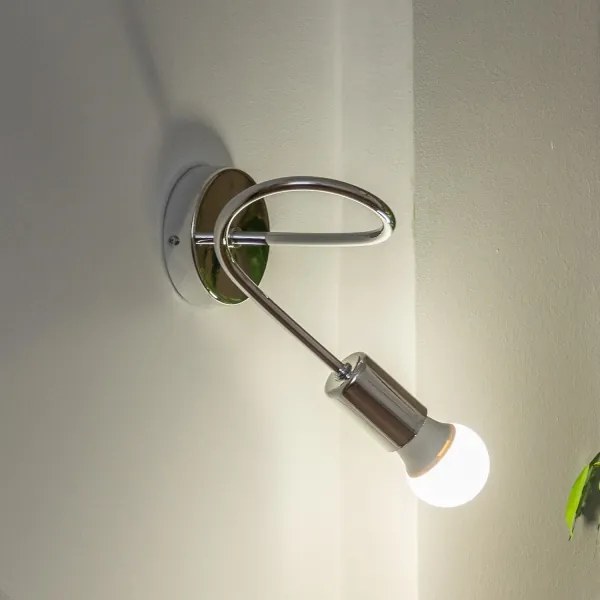 Aplica de perete OXFORD 1xE27/15W/230V crom lucios