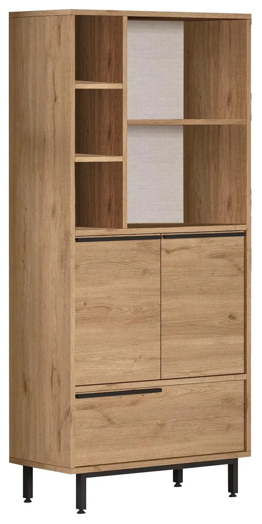 Dulap bucătărie Otto 9 A (nuc + stejar + negru). 1106580