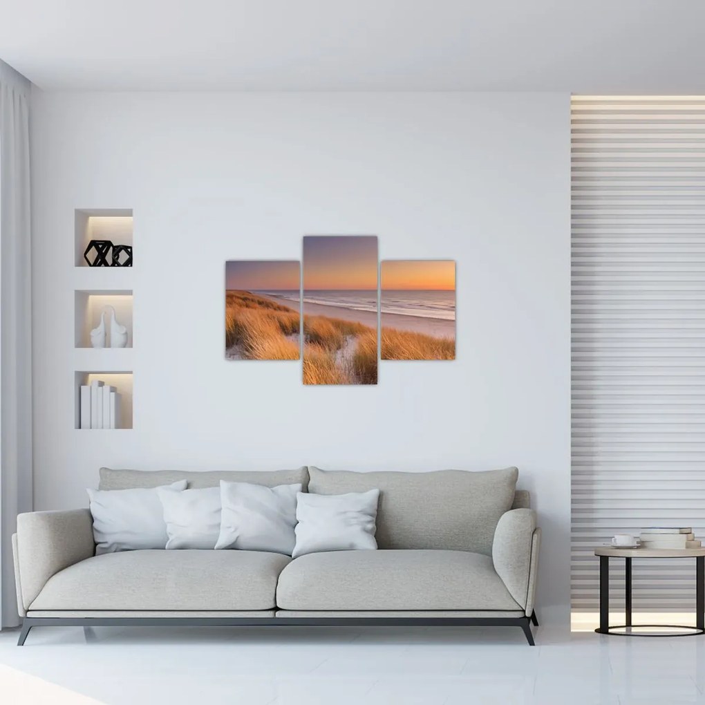 Tablou - Plajă la apus de soare (90x60 cm)