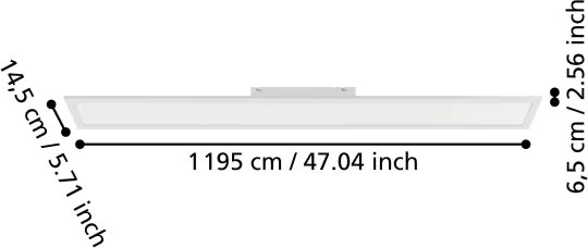 Eglo 901495 - Panou LED aplicat MORADILLO, LED/28W/230V, 120x15 cm, alb