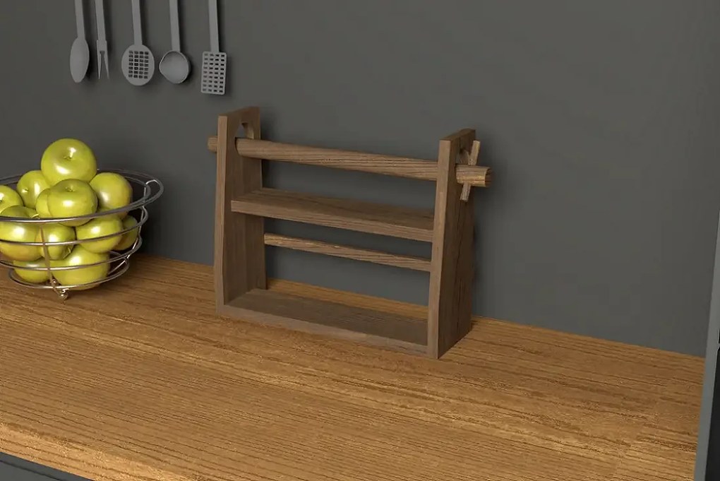 Suport prosop din lemn bucatarie Homs, 33.3x26.8 cm