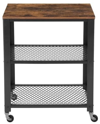 Măsuță de servire MARGE maro/negru