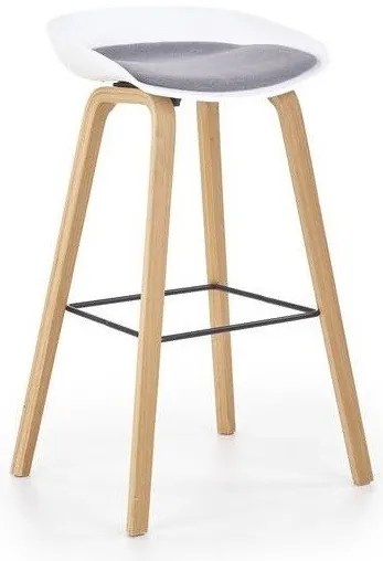 Scaun de bar alb HOKER STING