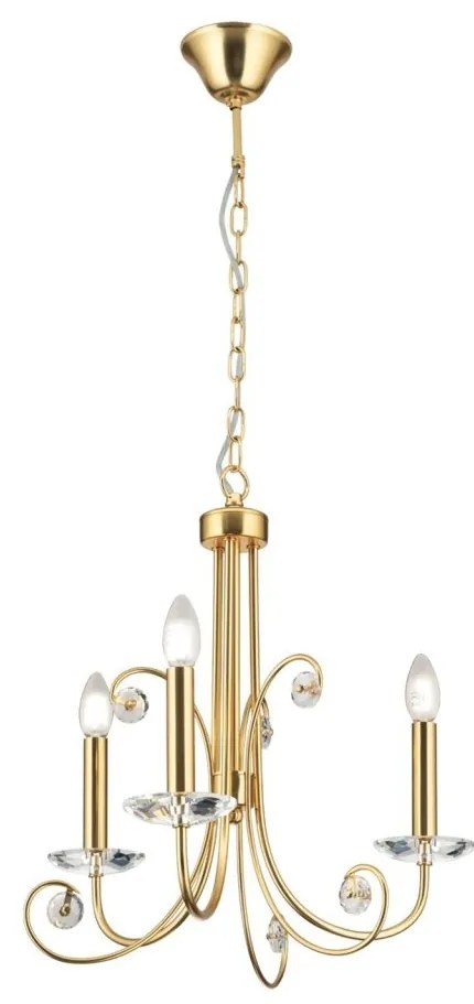 Candelabru stil clasic cu cristal K9 ARIANE 3L auriu