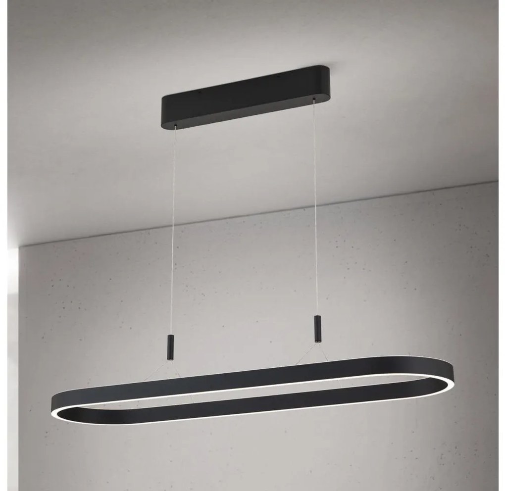 Orion - Lustră LED suspendată pe cablu CARRARA, 80W/230V, 2700/3000/4000K, negru