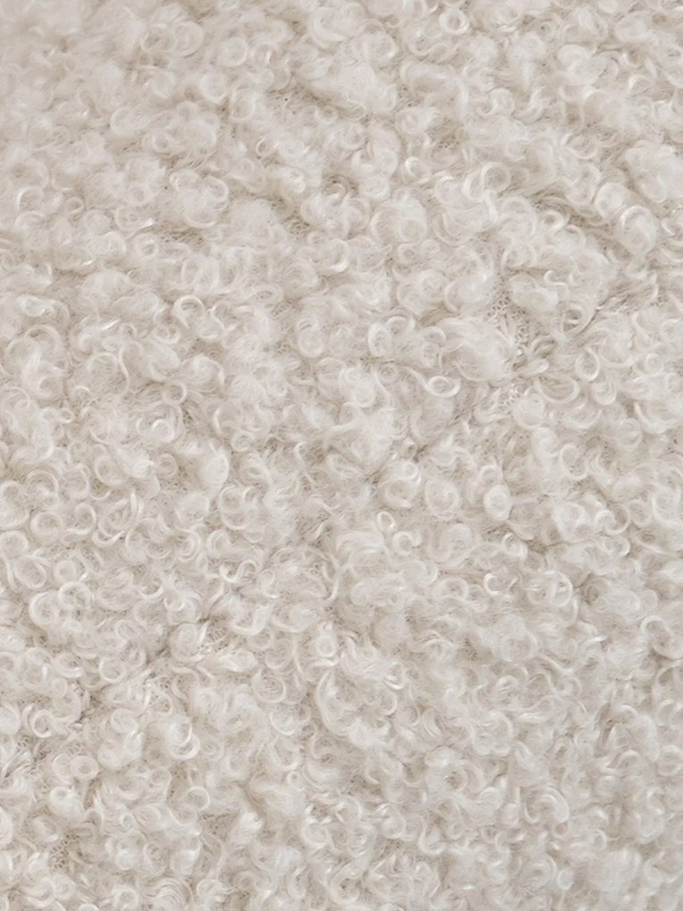 Canapea extensibilă Nubi trei locuri 140 cm cu ladă de depozitare - boucle bej deschis Quelle 03