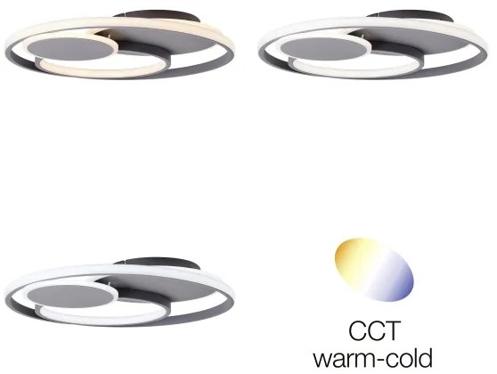 Plafonieră LED dimabilă Brilliant RUNDA LED/50W/230V 3000-6500K negru + telecomandă