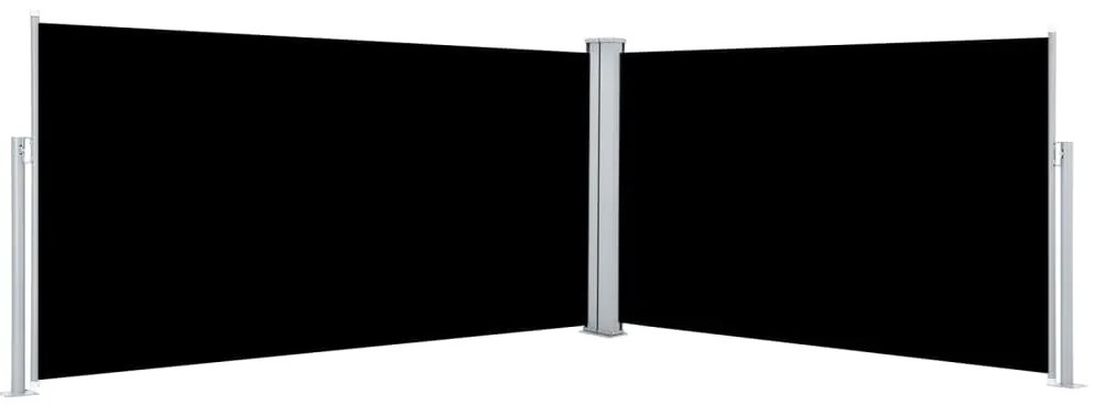 vidaXL Copertină laterală retractabilă, negru, 160x600 cm