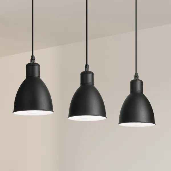 Brilagi - Lustră LED cu cablu RIDDY 3xE27/60W/230V neagră
