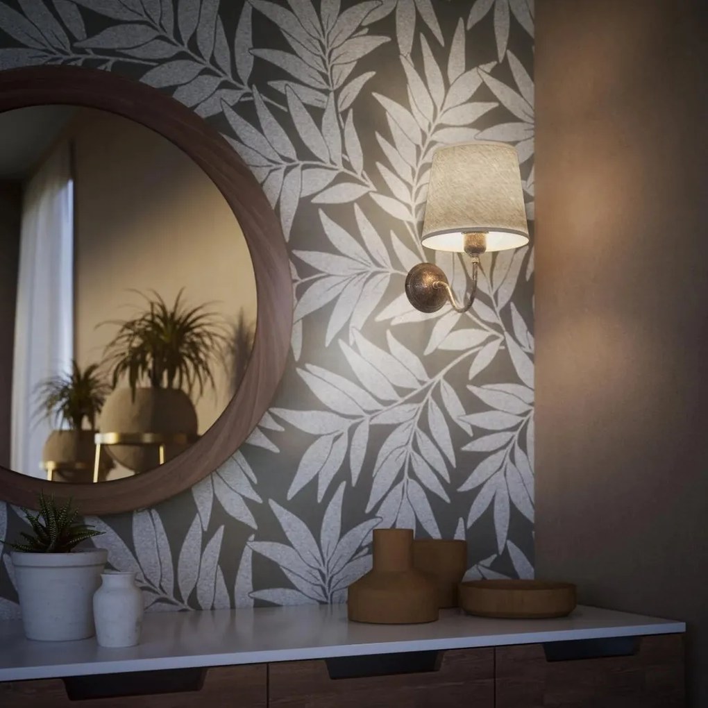 Aplica de perete stil clasic italian din alama Fiordo