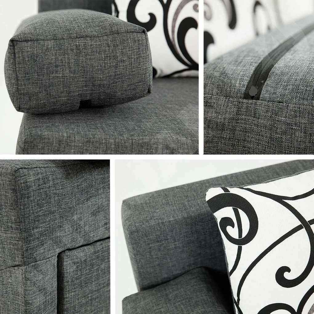 Canapea Dorien cu taburete (Twist 17). 1058519