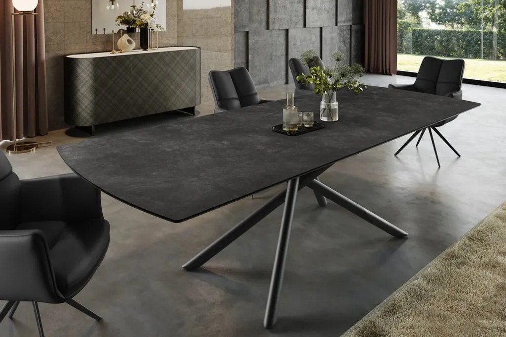 Masa extensibila, Ceramica Grafit, MIKADO 180-230cm A-46496 VC