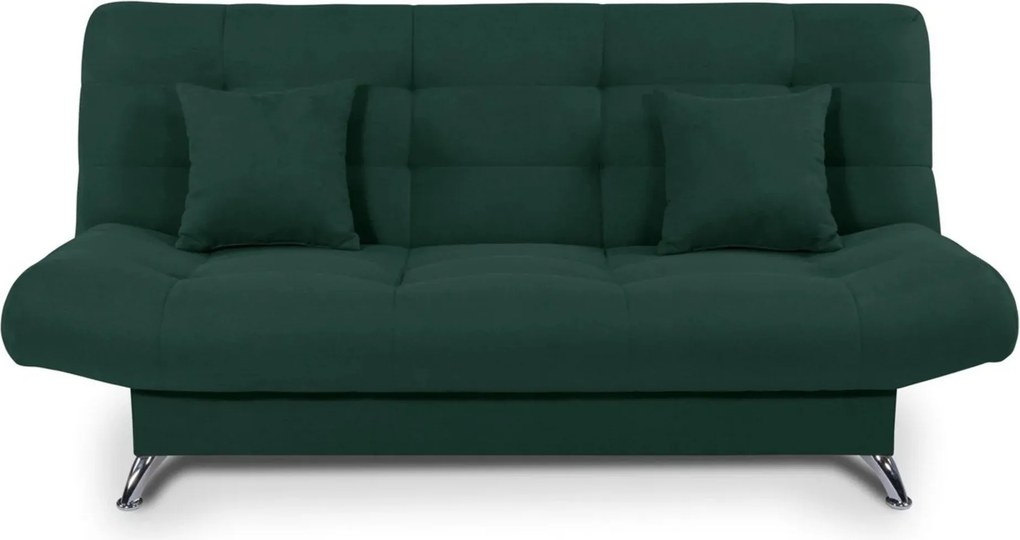 Canapea extensibila VIOLA, stofa verde - Elia 39, 192x89x48 cm