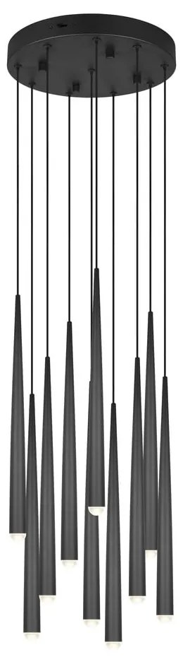 Lustră neagră LED ø 30 cm Cala – Trio Select