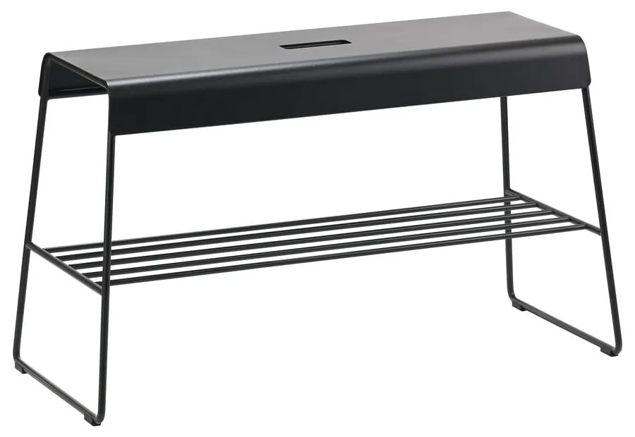 Pantofar negru cu bancă din metal A-Bench – Zone